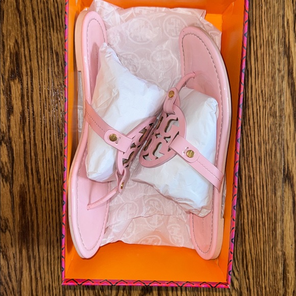 Tory Burch Pink Petunia Miller Sandals - Picture 9 of 9